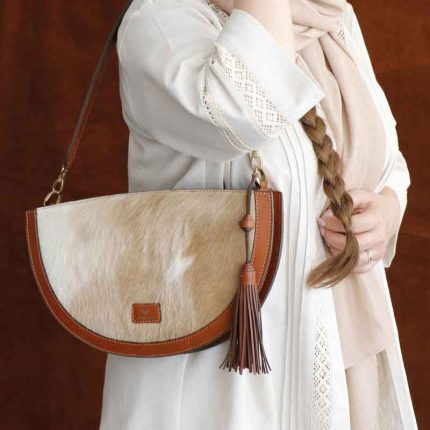 کیف دوشی زنانه چرم بارثاوا کد 1361